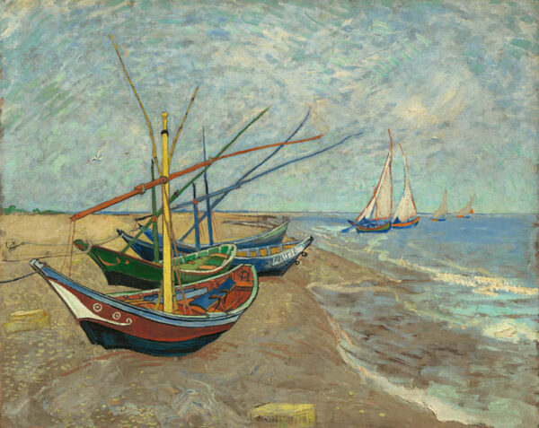 Vincent van Gogh - Fiskerbåde på stranden ved Les Saintes-Maries-de-la-Mer