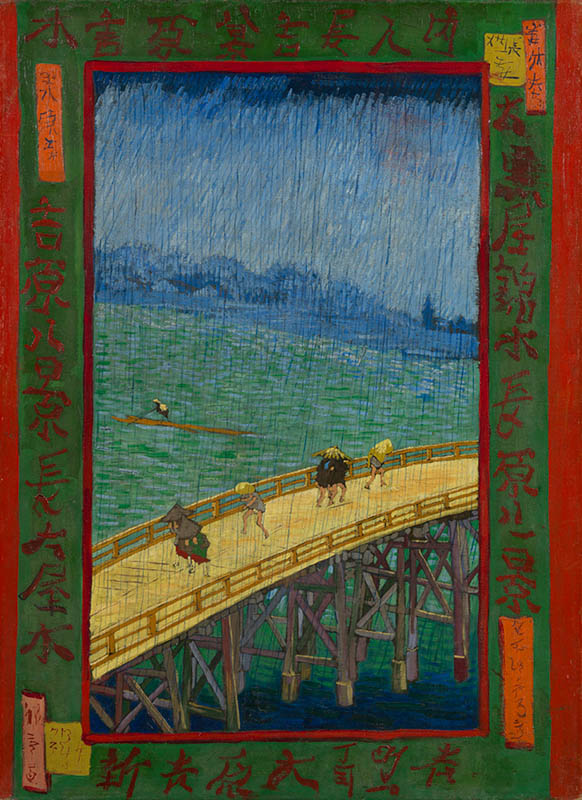 Vincent van Gogh - Bro i regnen (efter Hiroshige)